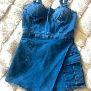 Denim Romper